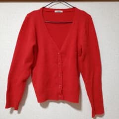 mystic レッド ニット カーディガン 長袖のサムネイル