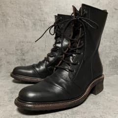 極美品　5351プールオム　ミリタリーブーツ　ブラック　サイドジップ　2561 極美品 5351プールオム ミリタリーブーツ ブラック サイドジップ 2561
