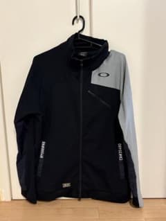 OAKLEY Lサイズオークリージップジャケット ブラック系ゴルフウェア