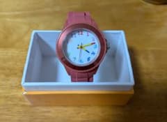 クレパス柄 ラバーベルト腕時計