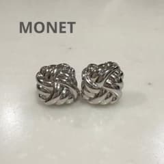 MONET イヤリング シルバーカラー ノットデザインのサムネイル