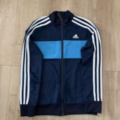 adidas ジャージ上下セット 140 ネイビー/ブルーのサムネイル
