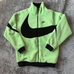 NIKE リバーシブル ボアジャケット ライムグリーン ブラックのサムネイル