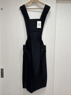新品　LANVIN ランバンの黒ブラックエプロンのサムネイル