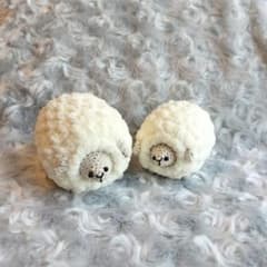 ひつじ 羊 あみぐるみ ぬいぐるみ ハンドメイド 編み物 2027 干支