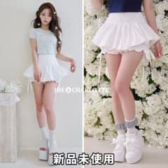 ダーリッチ darich ヘムリボンバルーンスカート ホワイト WHT FREE