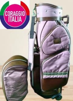 送料無料/美品CORAGGIO ITALIA キャリー付きキャディバッグ ピンク 送料無料/美品CORAGGIO ITALIA キャリー付きキャディバッグ ピンク