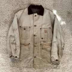 60s Carhartt デカC ミシガンチョアコート ブランケット 横縞 - メルカリ