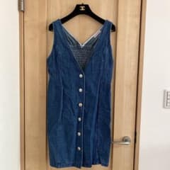 膝丈　デニムワンピース　LLサイズのサムネイル