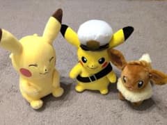 ポケモン ぬいぐるみ 3体セット ピカチュウ イーブイのサムネイル