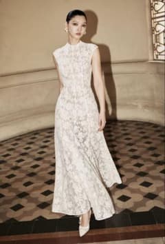 HUONG BOUTIQUE レ レースノースリーブマキシドレス Size Mのサムネイル