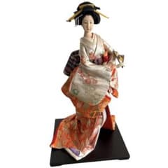 ヴィンテージ 日本人形 尾山人形 華やかな金彩衣装 伝統工芸品 - メルカリ