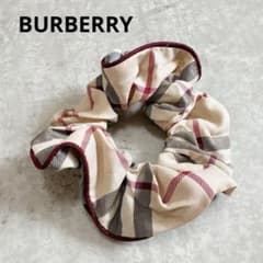 バーバリーBURBERRY ノバチェック柄 パイピング シュシュ ヘア a113