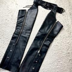◇極美品/入手困難/21◇KADOYA レザーチャップス サイド スナップ