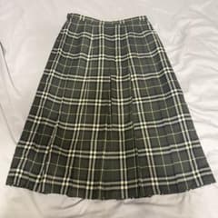 BURBERRY ノバチェック プリーツスカート グリーン 38 Mのサムネイル
