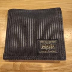 PORTER 二つ折り財布 ダークグレー ストライプのサムネイル