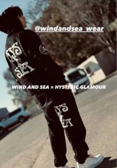 極美品】ヒステリックグラマー × WIND AND SEA セットアップL - メルカリ