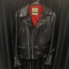 666 トリプルシックス　ダブル　ライダースジャケット　ロンジャン　牛革のサムネイル