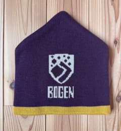 BOGEN ニット帽　イカ帽　紫
