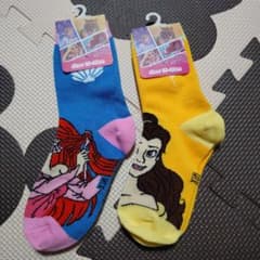 Disney Princess キッズ靴下 2足セット 15-20cmのサムネイル