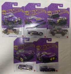 Hot Wheels パープル＆ゴールド 5台セットのサムネイル
