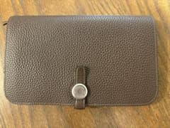 エルメス　ドコン　ノワール　ダークブラウン　シルバー金具のサムネイル