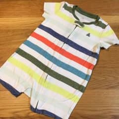 babygap  半袖ロンパース カラフルボーダーのサムネイル