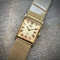 Vintage seiko tank セイコー 腕時計 タンク クォーツ 稼働 - メルカリ