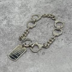 グッチ GUCCI 手錠モチーフ ドッグタグ ブレスレット SV925