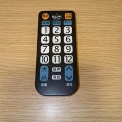 ELPA IRC-202T テレビ用リモコン 黒 - メルカリ