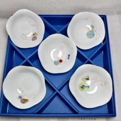 深川製磁 花ひょうたん 小皿揃 5個セット - メルカリ