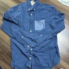 Hollister ネイビー 長袖シャツ Sのサムネイル