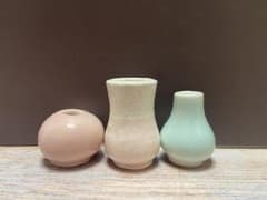 【森様専用ページ】ハンドメイド（作家陶器）一輪挿し3点セットのサムネイル