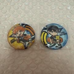 ハイキュー ばんちょうこう 缶バッジ 日向翔陽 影山飛雄 - メルカリ