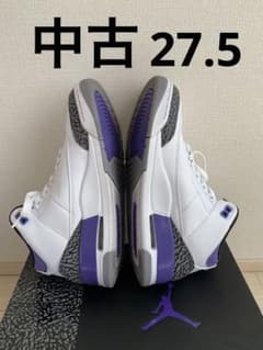 【ジュニアマンさん専用】中古Air Jordan 3 "Dark Iris"のサムネイル