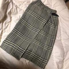 SLY HOUNDSTOOTH TWEED WRAP スカート　ホワイトのサムネイル