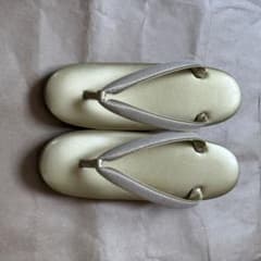 草履 ゴールド 二枚芯 和装小物（ハニーママ様専用）のサムネイル
