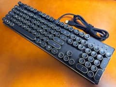 HKW タイプライター風メカニカルキーボード WE-TYPKB-JP USB有線のサムネイル