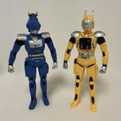 特捜エクシードラフト ソフビ 2体セット 1992年 レトロ - メルカリ