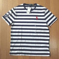 ラルフローレン ボーダーTシャツ ネイビー×ホワイト レッド USAカラーのサムネイル