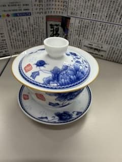 中国茶器 青花磁器蓮池情趣蓋碗 茶 碗煎茶器 未使用品 中国茶器 青花磁器蓮池情趣蓋碗 茶 碗煎茶器 未使用品 - メルカリ