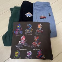 仮面ライダー 長袖Tシャツ パンツ 3点セット 100〜 110のサムネイル