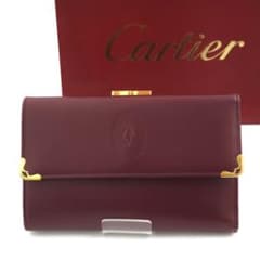 ✨新品未使用✨　Cartier ミニ財布　マストライン　マルチェロ　がま口のサムネイル