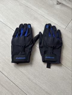 バイクグローブ 黒/青のサムネイル