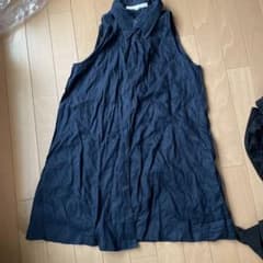 ノースリーブ チュニック ネイビー