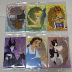 Disney Characters 웨이퍼 2 카드 6장 세트