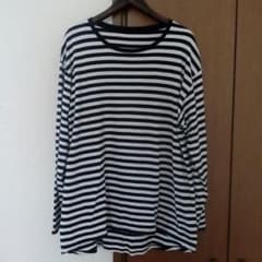 ボーダーロングTシャツ　Lのサムネイル