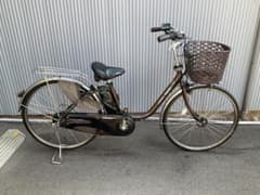 パナソニック新機種電動アシスト自転車viviDX26インチブラウンボディー