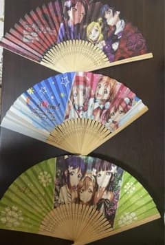 러브라이브 선샤인 Aqours 부채 3종 세트