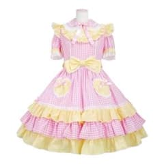angelic pretty ギンガムシャーベットワンピース　イエローのサムネイル